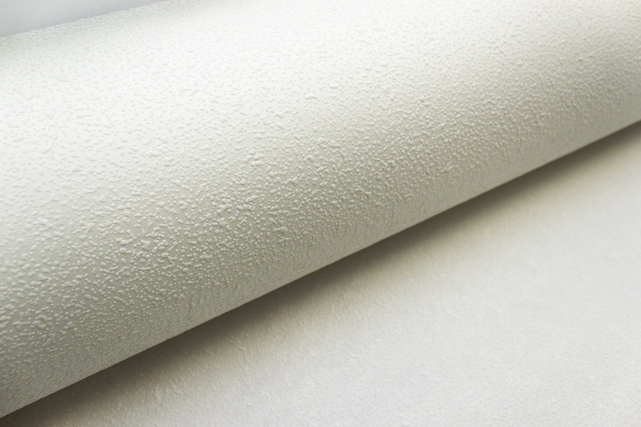 Vinyl Foam wallpaper on non-woven base Vinil Painted Wallpaper PRO 2-10 Snowball White 10,05 x 1,06 m
