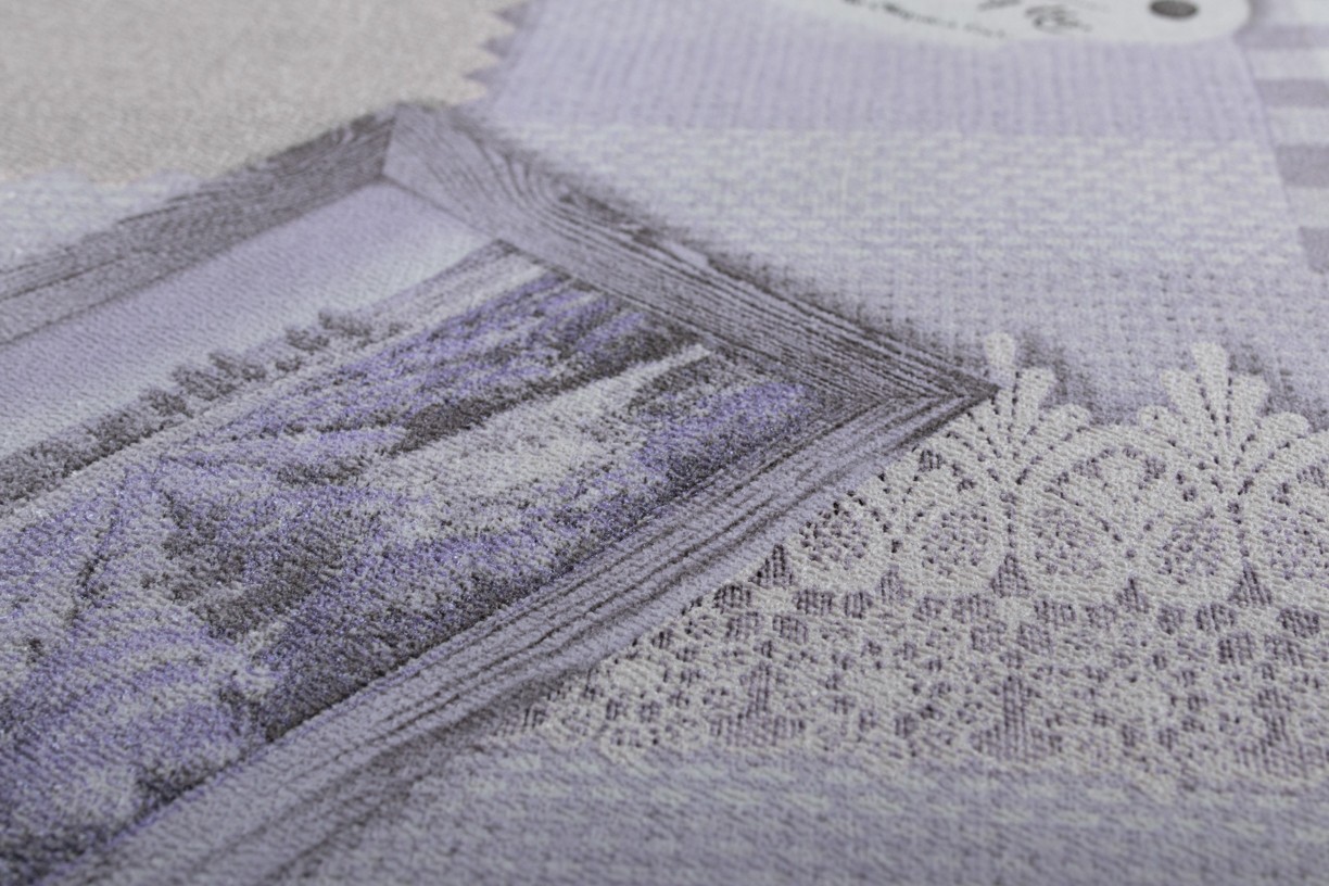 Hot Embossed wallpaper on Non-Woven Base Vinil Lavender SHT 3-1532 Light-Lilac 10,05 x 1,06 m
