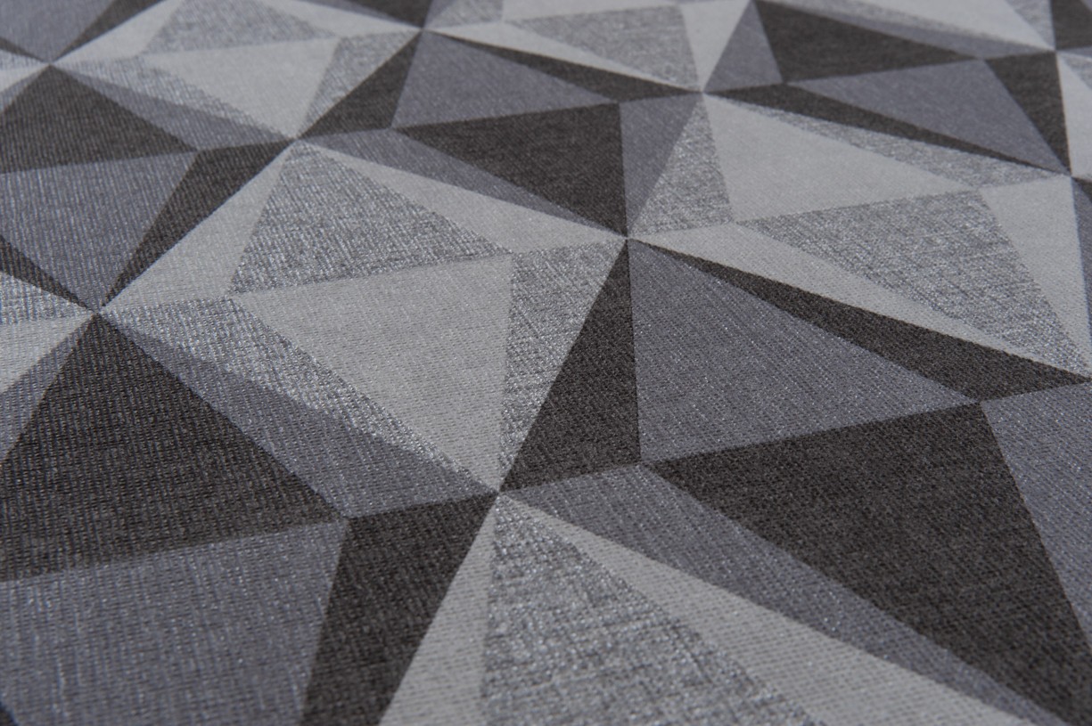 Hot Embossed wallpaper on Non-Woven Base Vinil Tiggo SHT 6-1535 Gray-Black 10,05 x 1,06 m