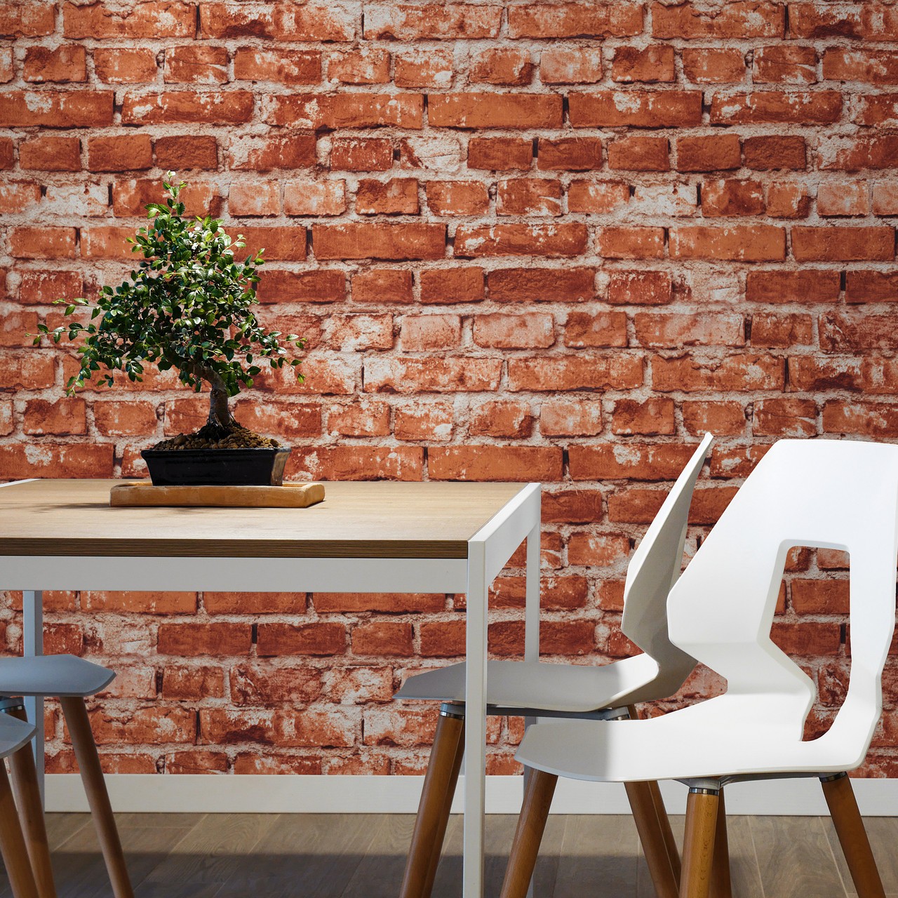 Hot Embossed wallpaper on Non-Woven Base Vinil Flat SHT 6-1538 Beige-Brown 10,05 x 1,06 m
