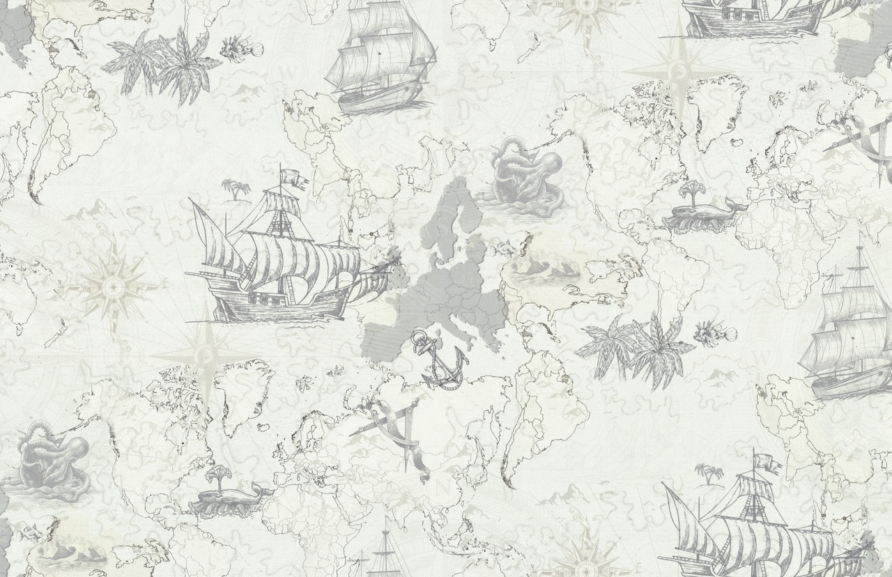 Hot Embossed wallpaper on Non-Woven Base Vinil Odyssey SHT 2-1539 Blue-Gray 10,05 x 1,06 m