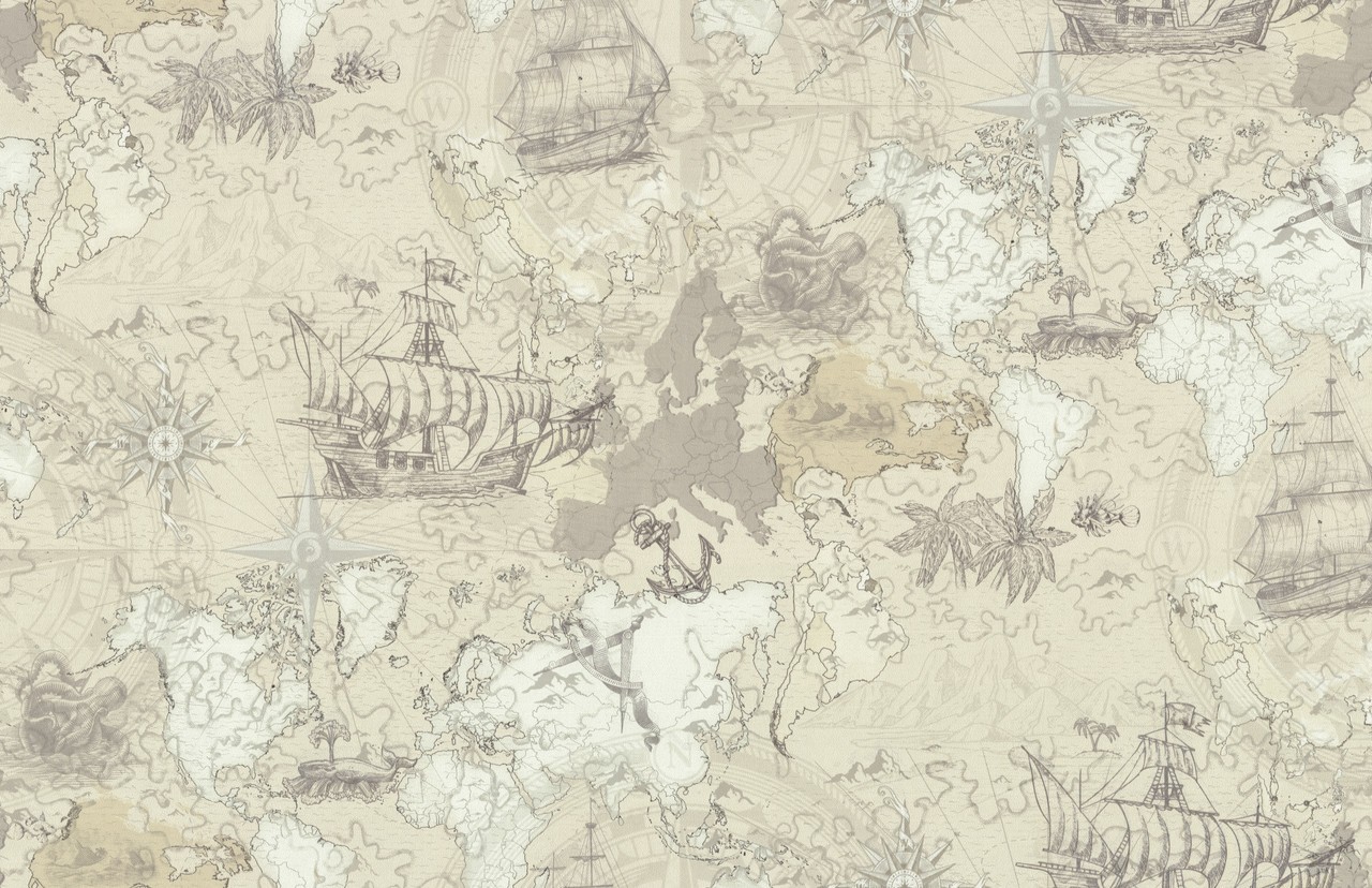 Hot Embossed wallpaper on Non-Woven Base Vinil Odyssey SHT 4-1539 Beige 10,05 x 1,06 m