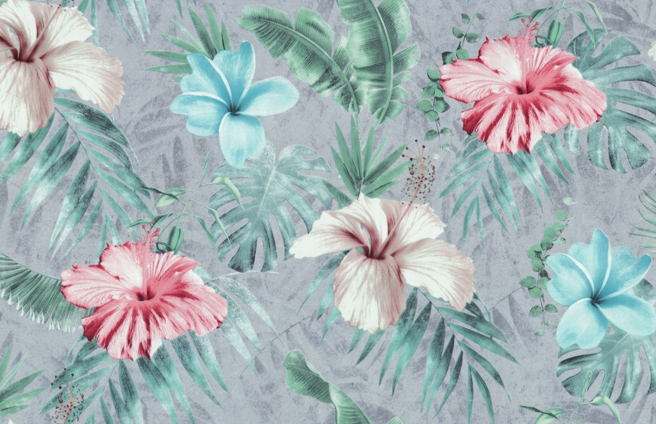 Hot Embossed wallpaper on Non-Woven Base Vinil Paradise SHT 5-1562 Blue 10,05 x 1,06 m