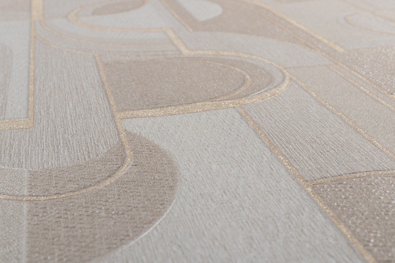 Hot Embossed wallpaper on Non-Woven Base Vinil Lion TFSH 2-1432 Beige 10,05 x 1,06 m
