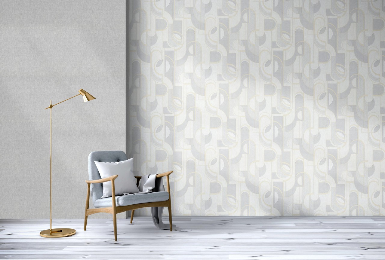 Hot Embossed wallpaper on Non-Woven Base Vinil Lion TFSH 2-1432 Beige 10,05 x 1,06 m