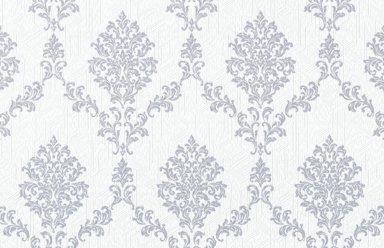 Vinyl Foam wallpaper on non-woven base Vinil Shamani DHV-1489/2 Gray-White 10,05 x 1,06 m