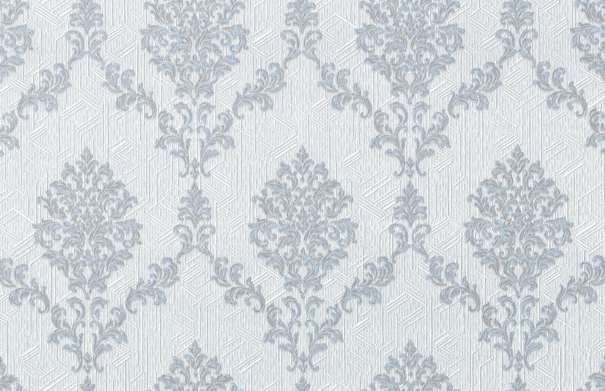 Vinyl Foam wallpaper on non-woven base Vinil Shamani DHV-1489/4 Gray Blue 10,05 x 1,06 m