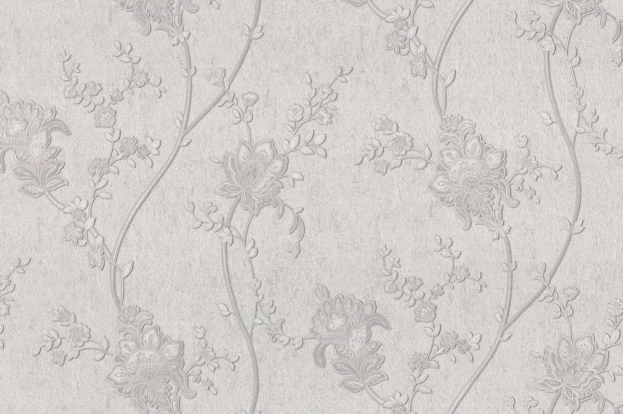 Hot Embossed wallpaper on Non-Woven Base Vinil Alanya PVIP 4-1572 Gray-Beige 10,05 x 1,06 m