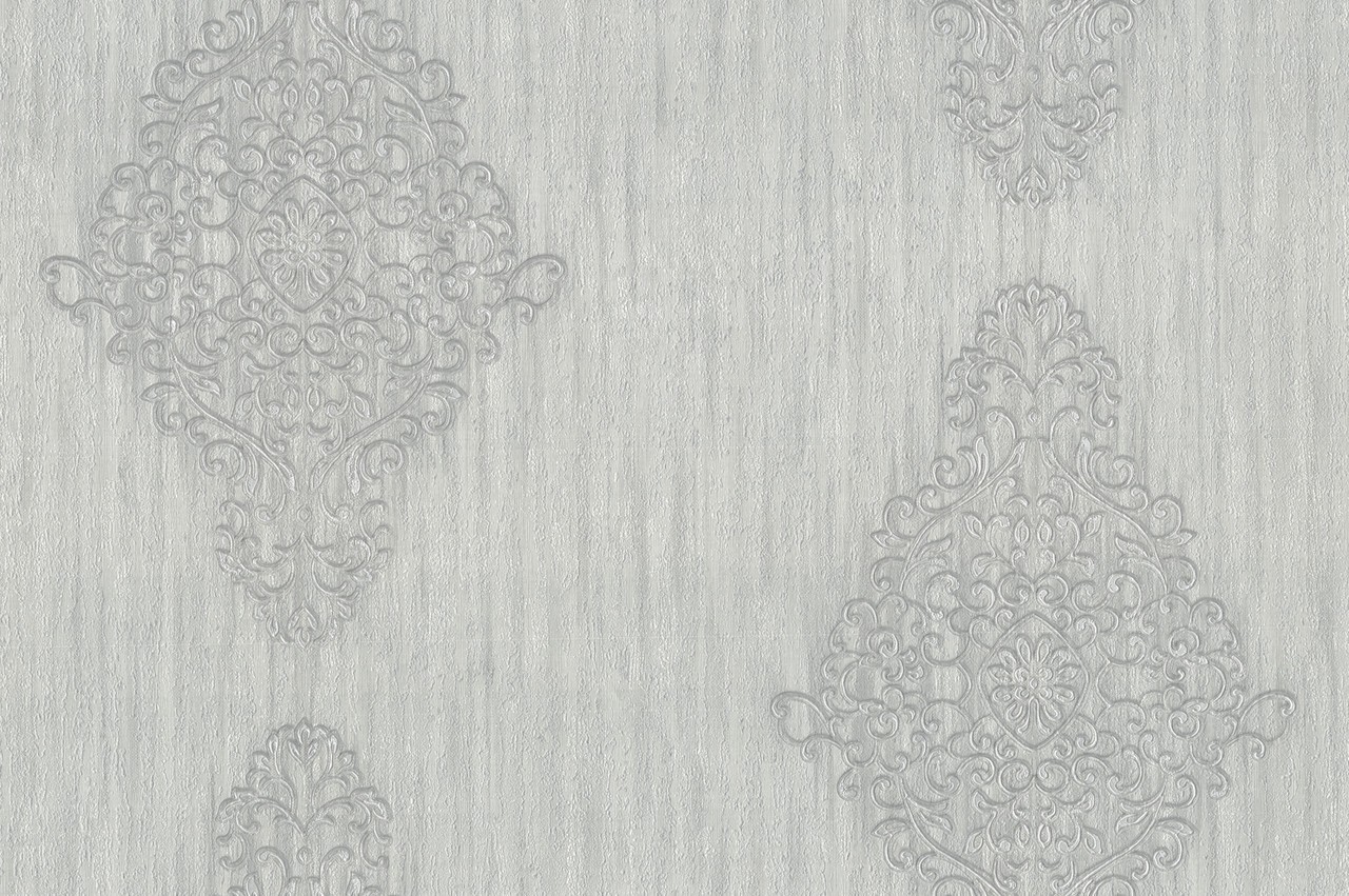 Hot Embossed wallpaper on Non-Woven Base Vinil Irene TFSH 3-1436 Light-Gray 10,05 x 1,06 m