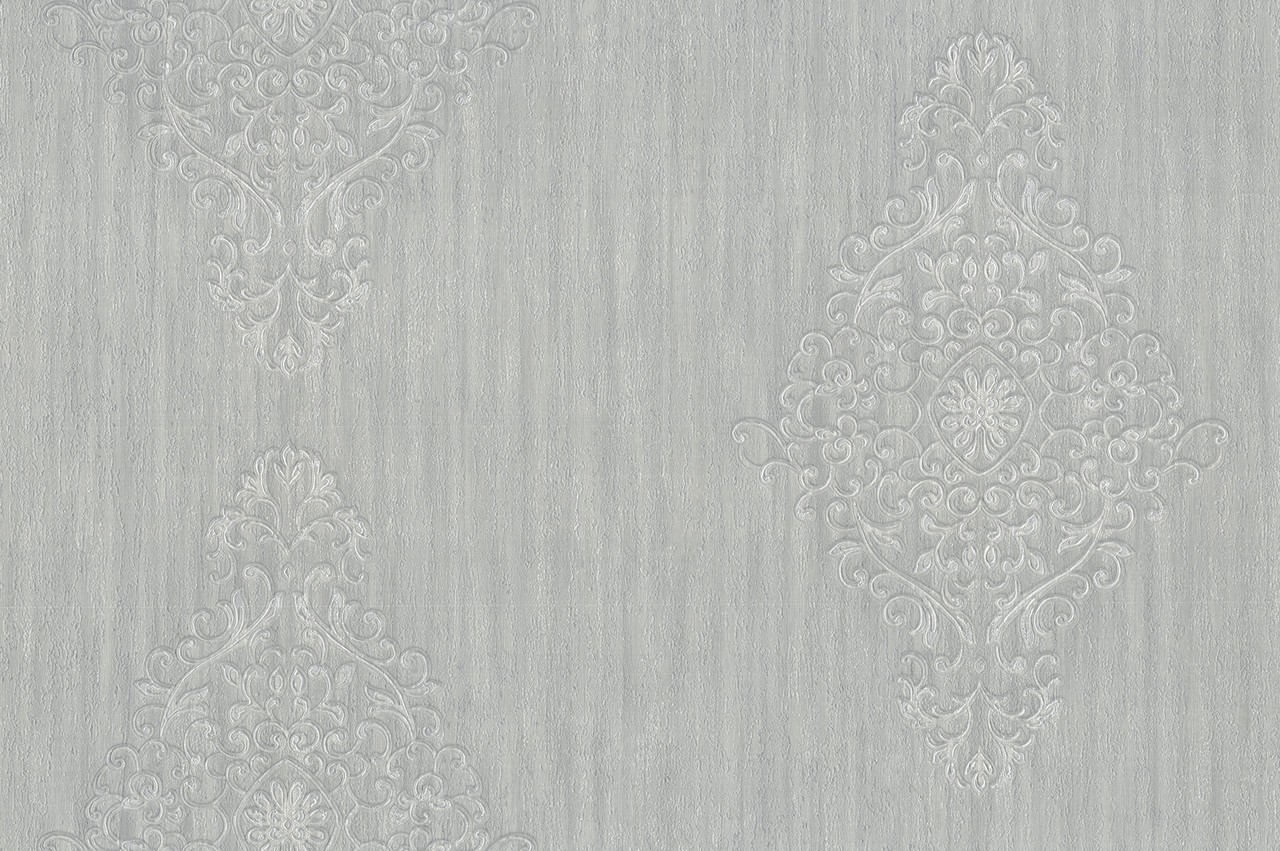 Hot Embossed wallpaper on Non-Woven Base Vinil Irene TFSH 4-1436 Gray-Purple 10,05 x 1,06 m