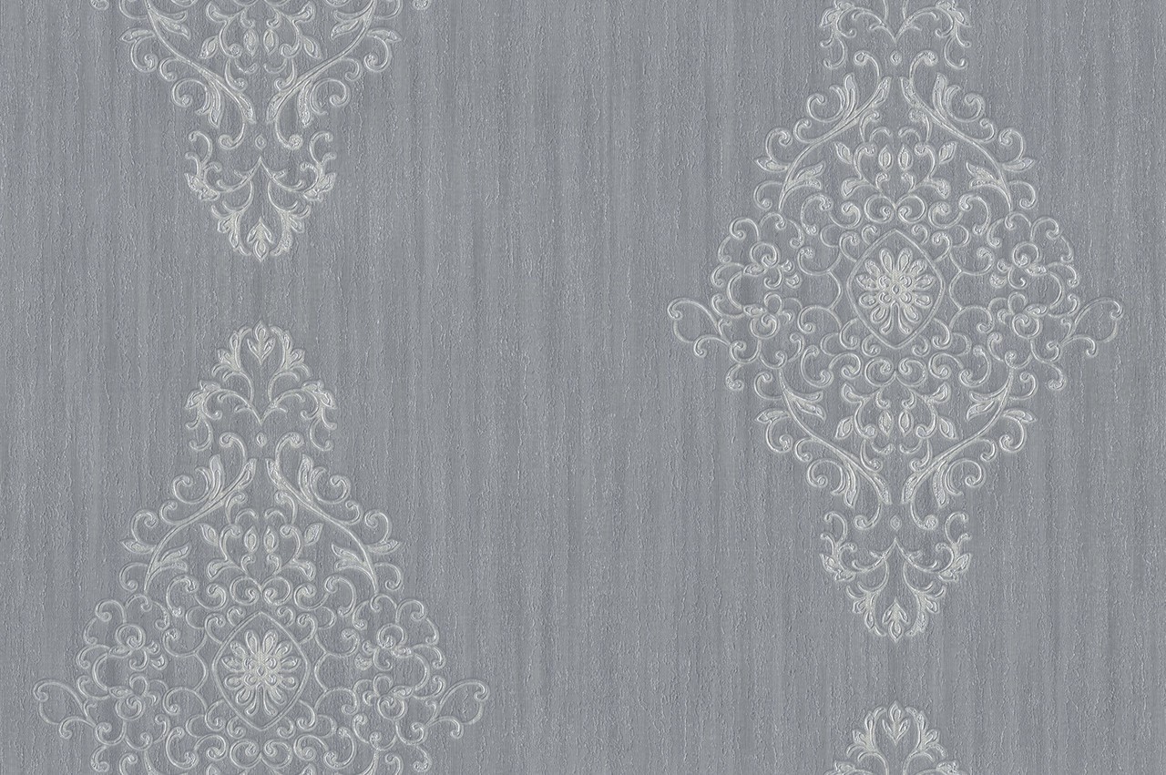 Hot Embossed wallpaper on Non-Woven Base Vinil Irene TFSH 6-1436 Gray2 10,05 x 1,06 m