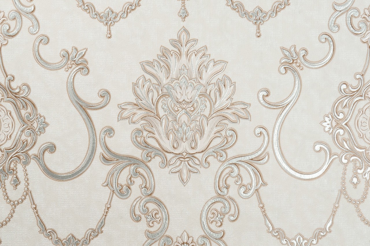 Vinyl Foam wallpaper on non-woven base Vinil Zan KFV 1-1626 Light-Brown 10,05 x 0,53 m