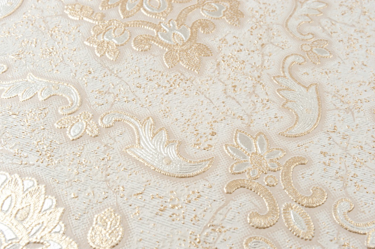 Vinyl Foam wallpaper on non-woven base Vinil Klein KFS 2-1525 Golden Sandy 10,05 x 0,53 m