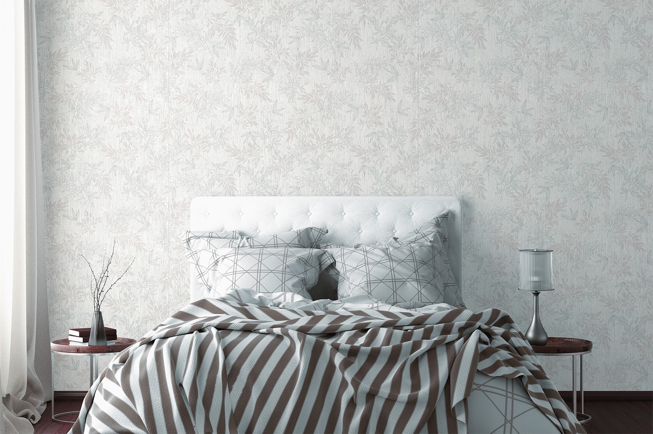 Vinyl Foam wallpaper on non-woven base Vinil Cashmere DHV-1594/1 Warm-Beige 10,05 x 1,06 m