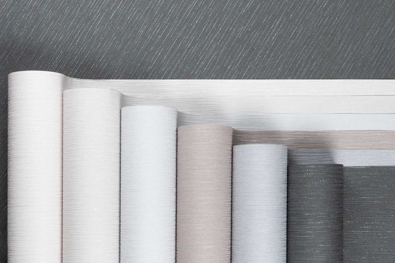 Vinyl Foam wallpaper on non-woven base Vinil Cashmere DHV-1594/1 Warm-Beige 10,05 x 1,06 m