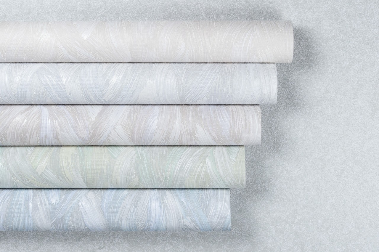 Vinyl Foam wallpaper on non-woven base Vinil Aqua DHV-1595/2 Light-Gray 10,05 x 1,06 m