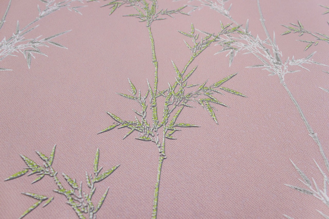 Vinyl Foam wallpaper on non-woven base Vinil Pandas DHN-1426/3 Pink 10,05 x 1,06 m