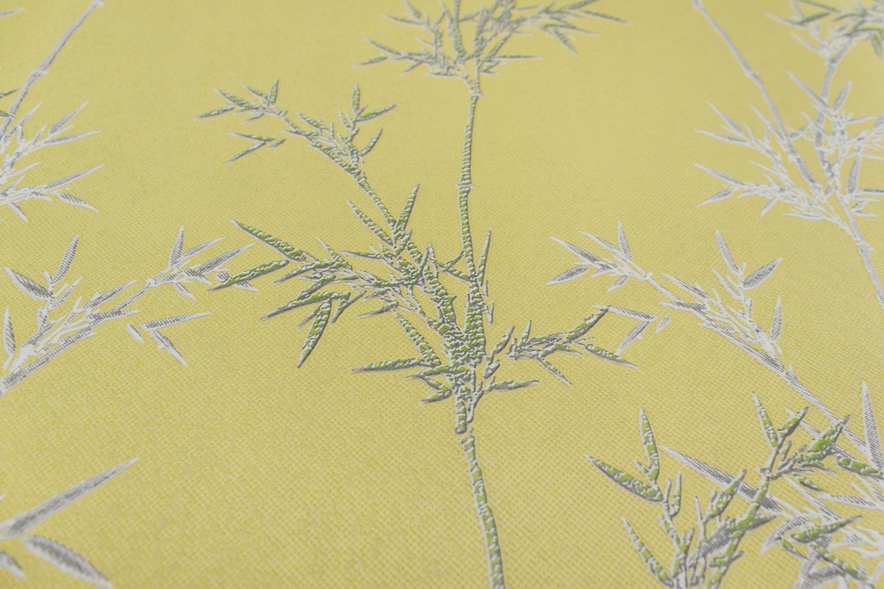 Vinyl Foam wallpaper on non-woven base Vinil Pandas DHN-1426/4 Yellow 10,05 x 1,06 m