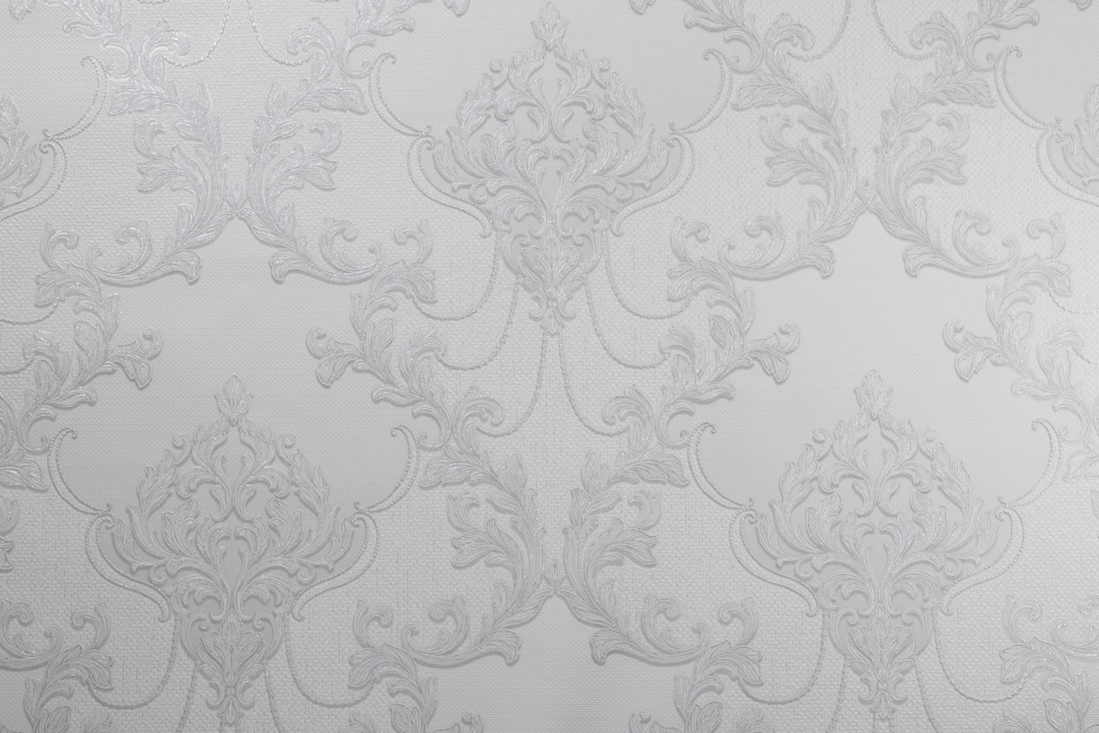 Vinyl Foam wallpaper on non-woven base Vinil Atreyu DHV-1485/2 Gray-White 10,05 x 1,06 m
