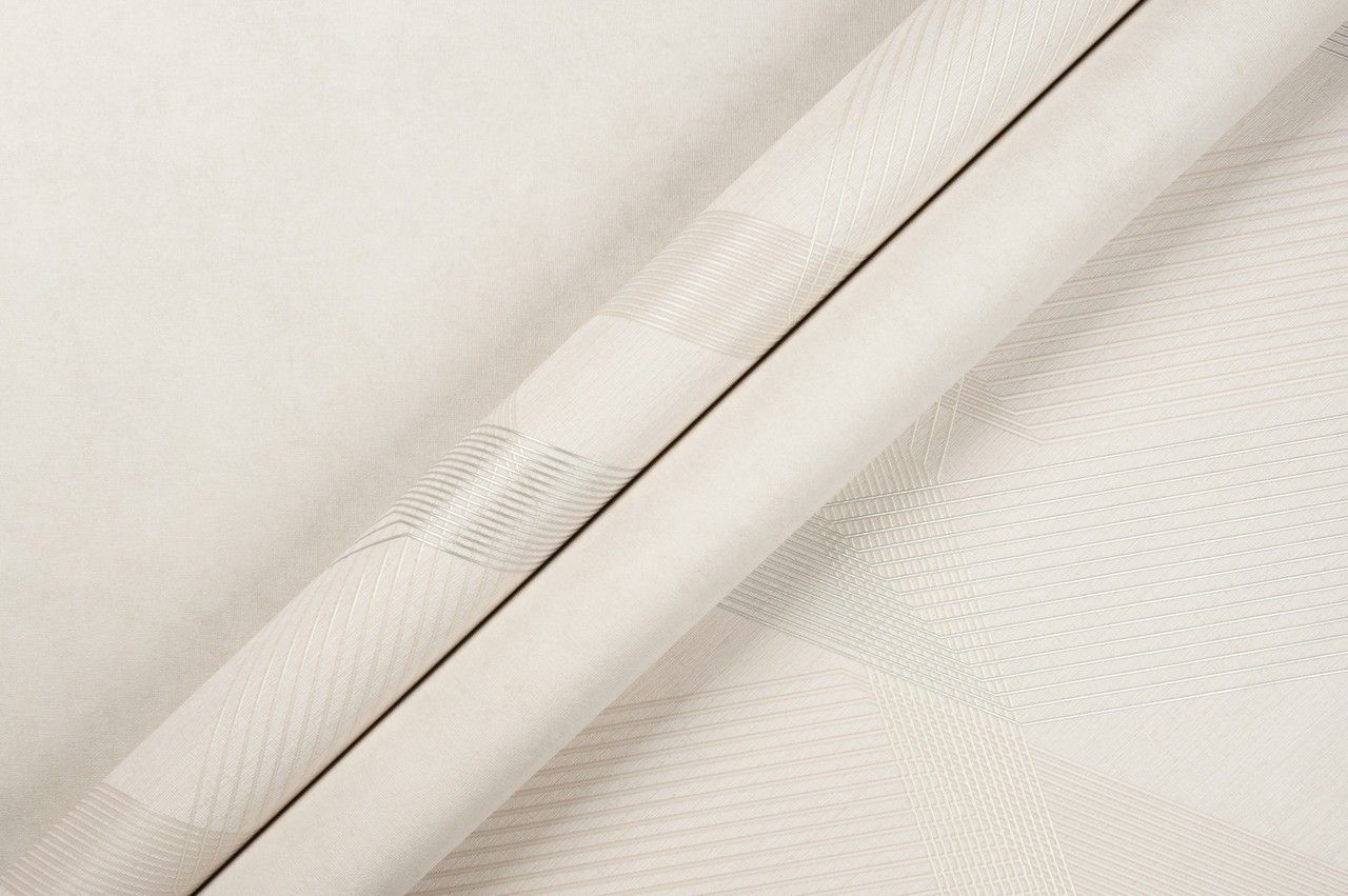 Hot Embossed wallpaper on Non-Woven Base Vinil Fringe SHT 3-1469 Cold-Beige 10,05 x 1,06 m