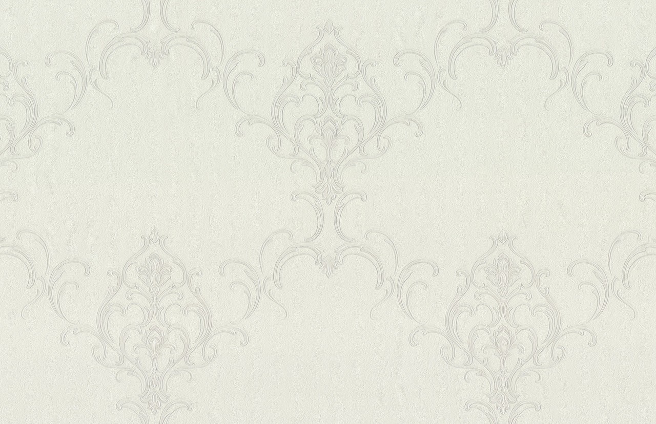 Hot Embossed wallpaper on Non-Woven Base Vinil Persia PVIP 1-0874 White 10,05 x 1,06 m