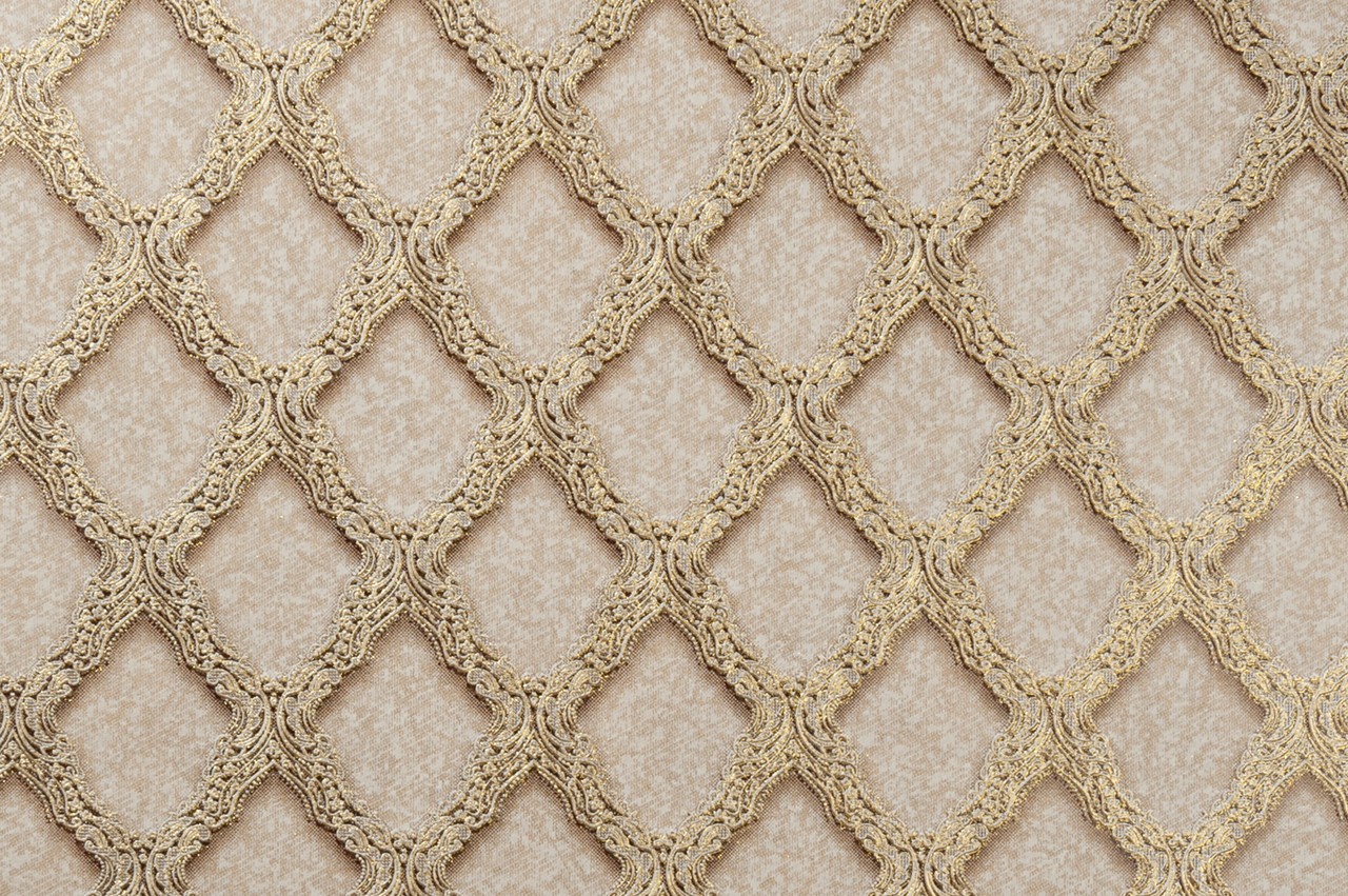 Vinyl Foam wallpaper on non-woven base Vinil CHARLOTTE KFV 1-1622 Beige-Golden-Silver 10,05 x 0,53