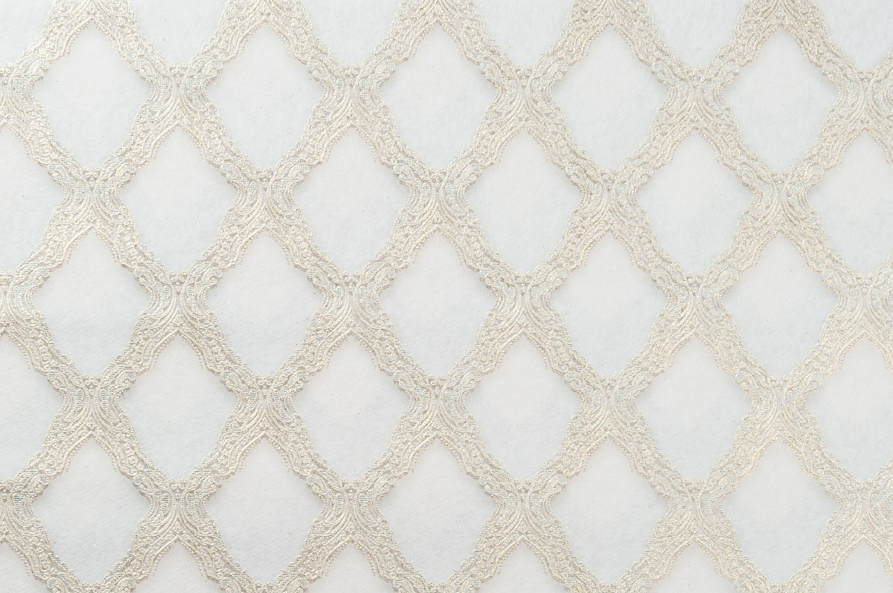 Vinyl Foam wallpaper on non-woven base Vinil CHARLOTTE KFV 5-1622 Light-Silver-Gold 10,05 x 0,53 m