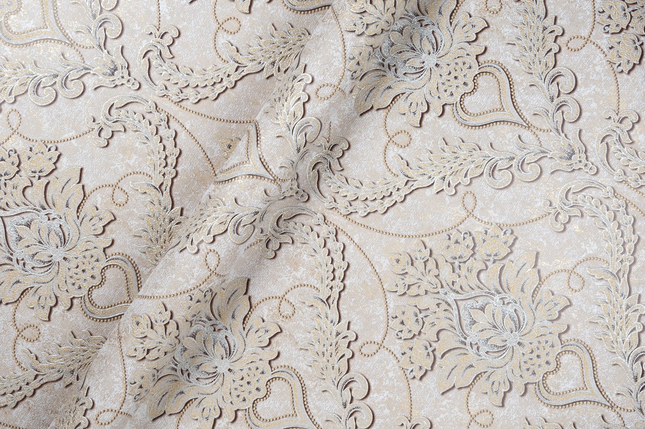 Vinyl Foam wallpaper on non-woven base Vinil Avery DHV-1593/3 Warm-Beige 10,05 x 1,06 m