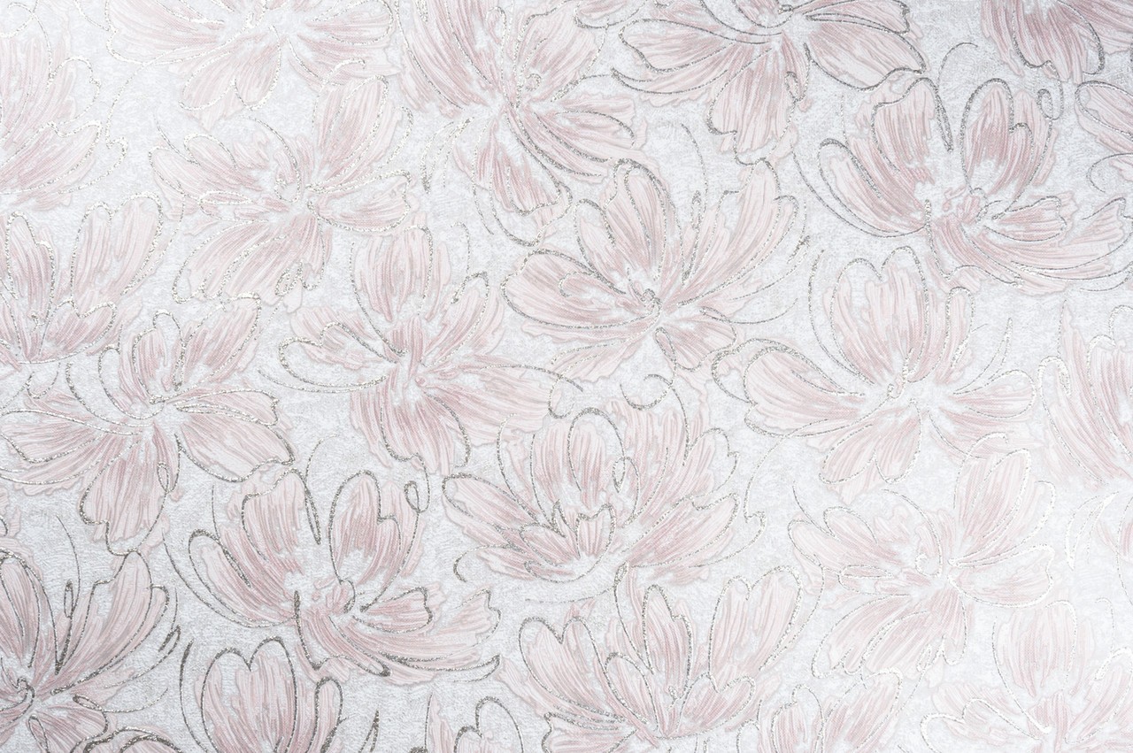 Vinyl Foam wallpaper on non-woven base Vinil Pure DHL-1652/1 Gray-Light Pink (1,06С…10,05 m)
