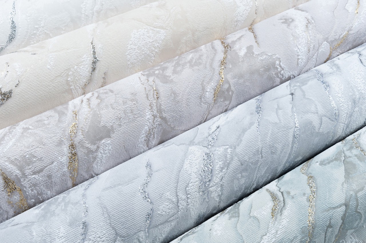 Vinyl Foam wallpaper on non-woven base Vinil Lagoona DHL-1651/4 Gray-Light Gray (1,06С…10,05 m)