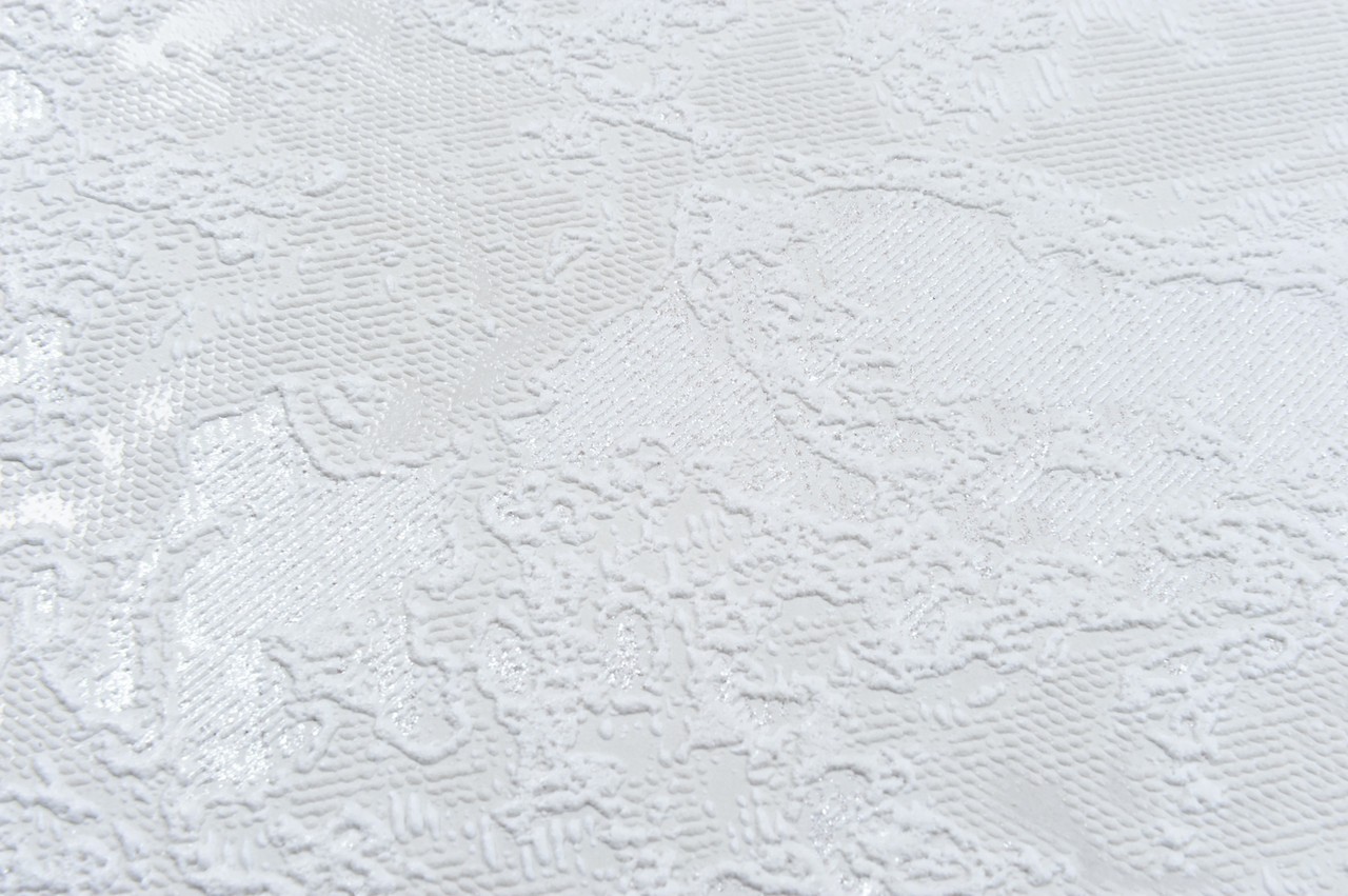 Vinyl Foam wallpaper on non-woven base Vinil Lagoona  DHS-1585/1 White (1,06С…10,05 m)